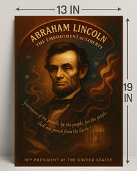 Abraham Lincoln 16th President Poster PosterGoat
