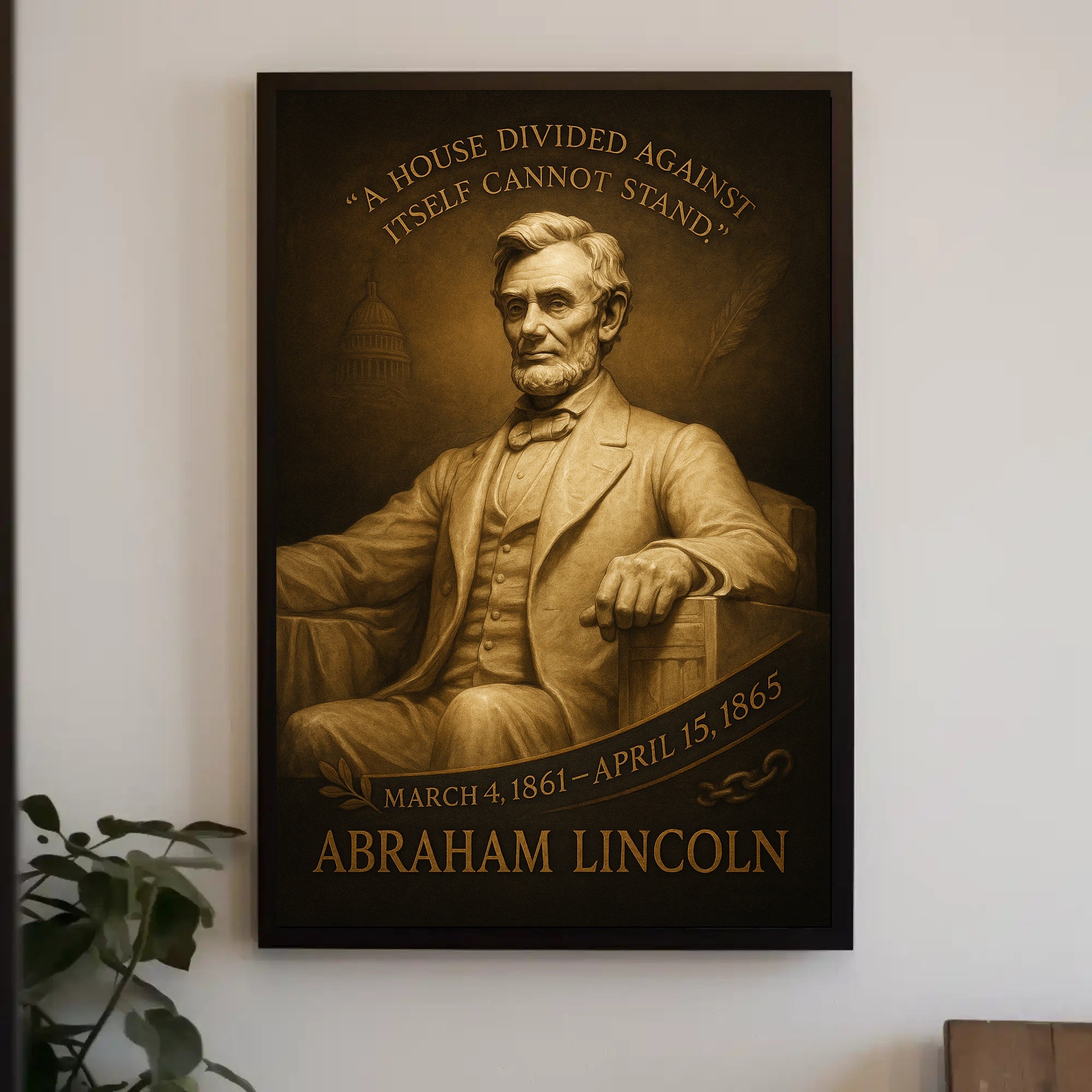 Abraham Lincoln 16th President Poster PosterGoat