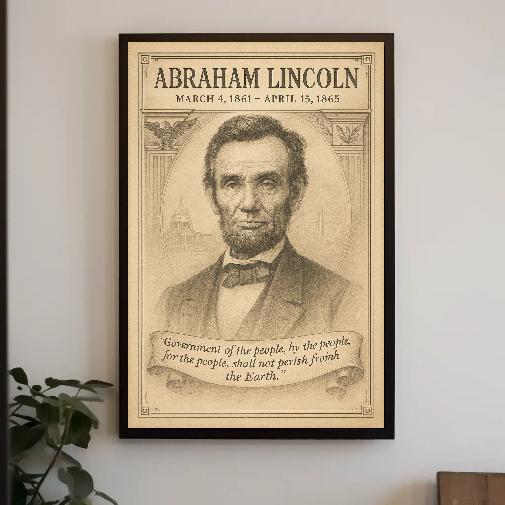 Abraham Lincoln 16th President Poster PosterGoat