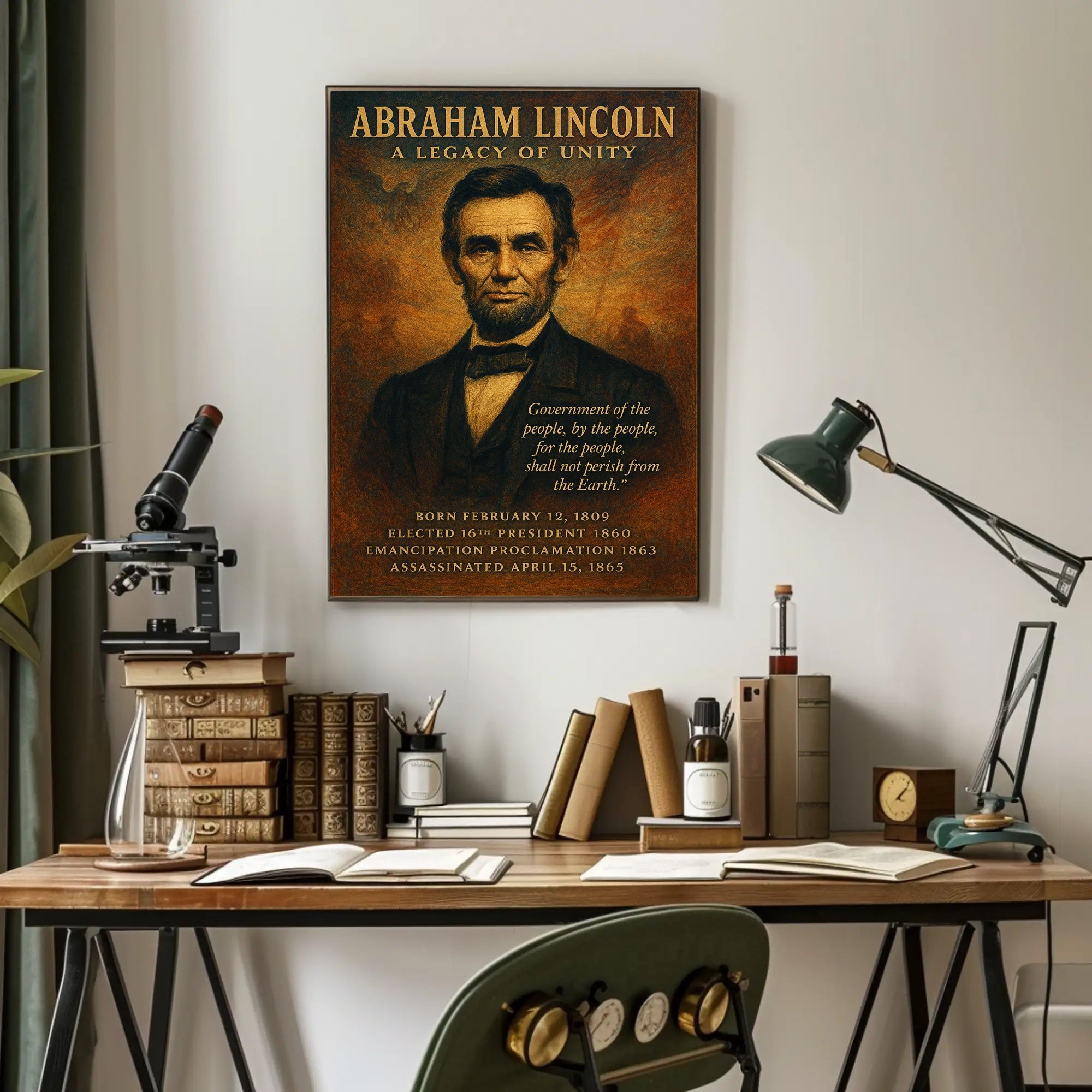 Abraham Lincoln 16th President Poster PosterGoat