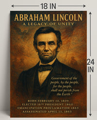 Abraham Lincoln 16th President Poster PosterGoat