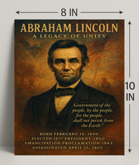 Abraham Lincoln 16th President Poster PosterGoat