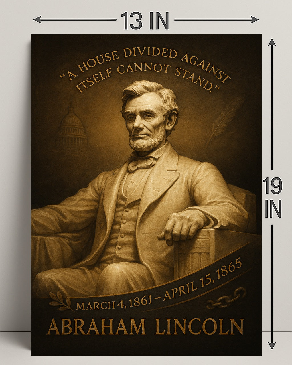 Abraham Lincoln 16th President Poster PosterGoat