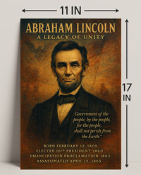 Abraham Lincoln 16th President Poster PosterGoat