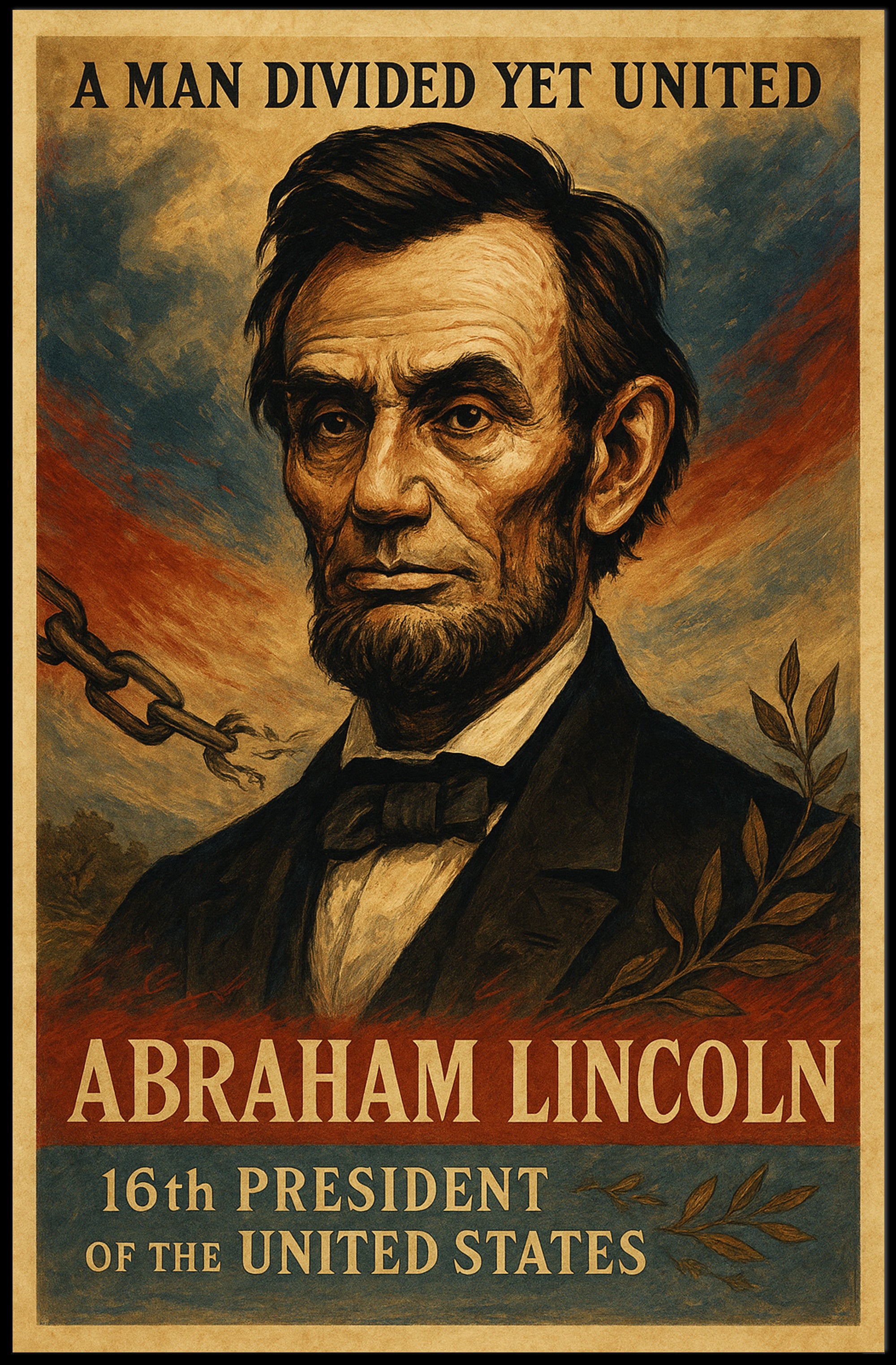 Abraham Lincoln 16th President Poster PosterGoat