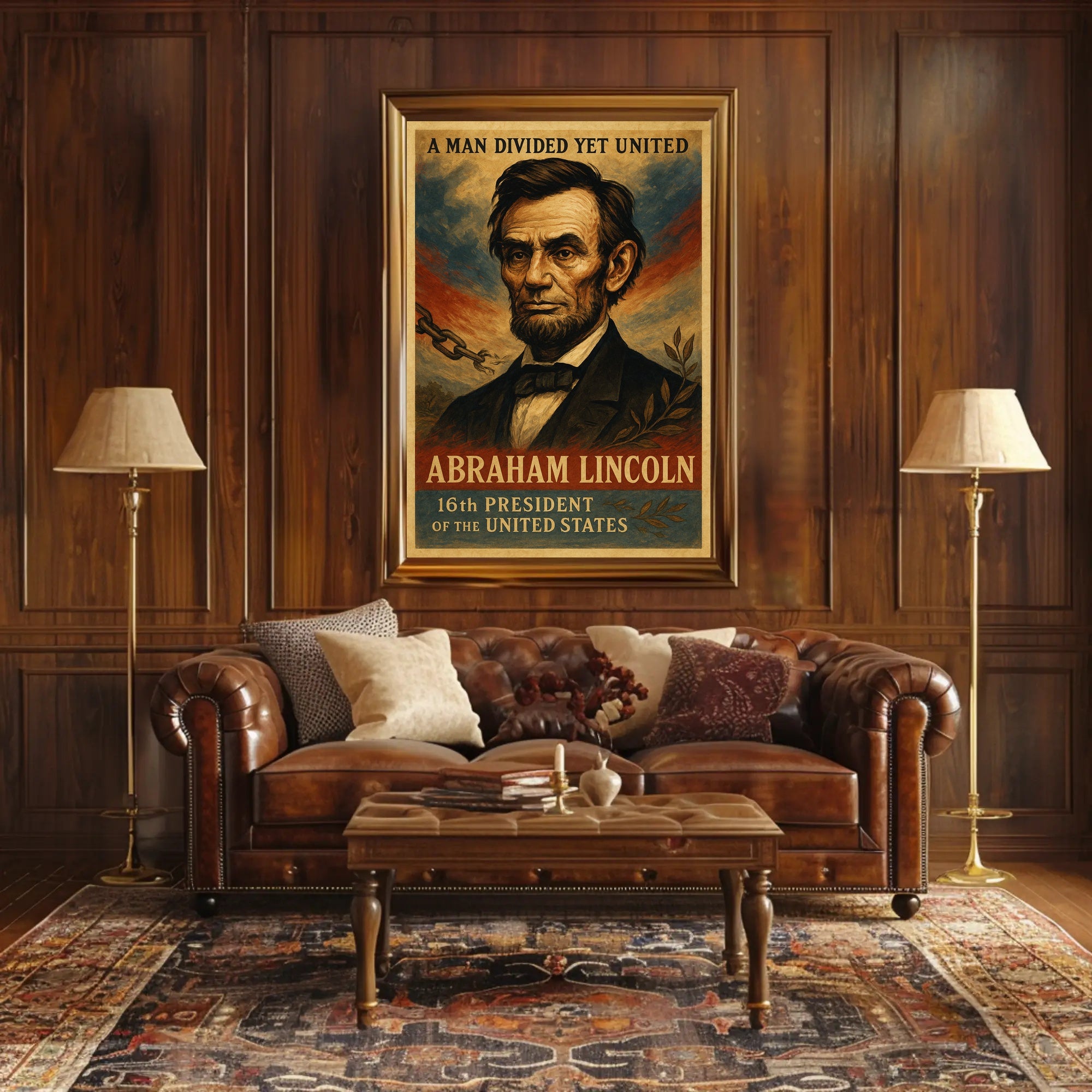 Abraham Lincoln 16th President Poster PosterGoat