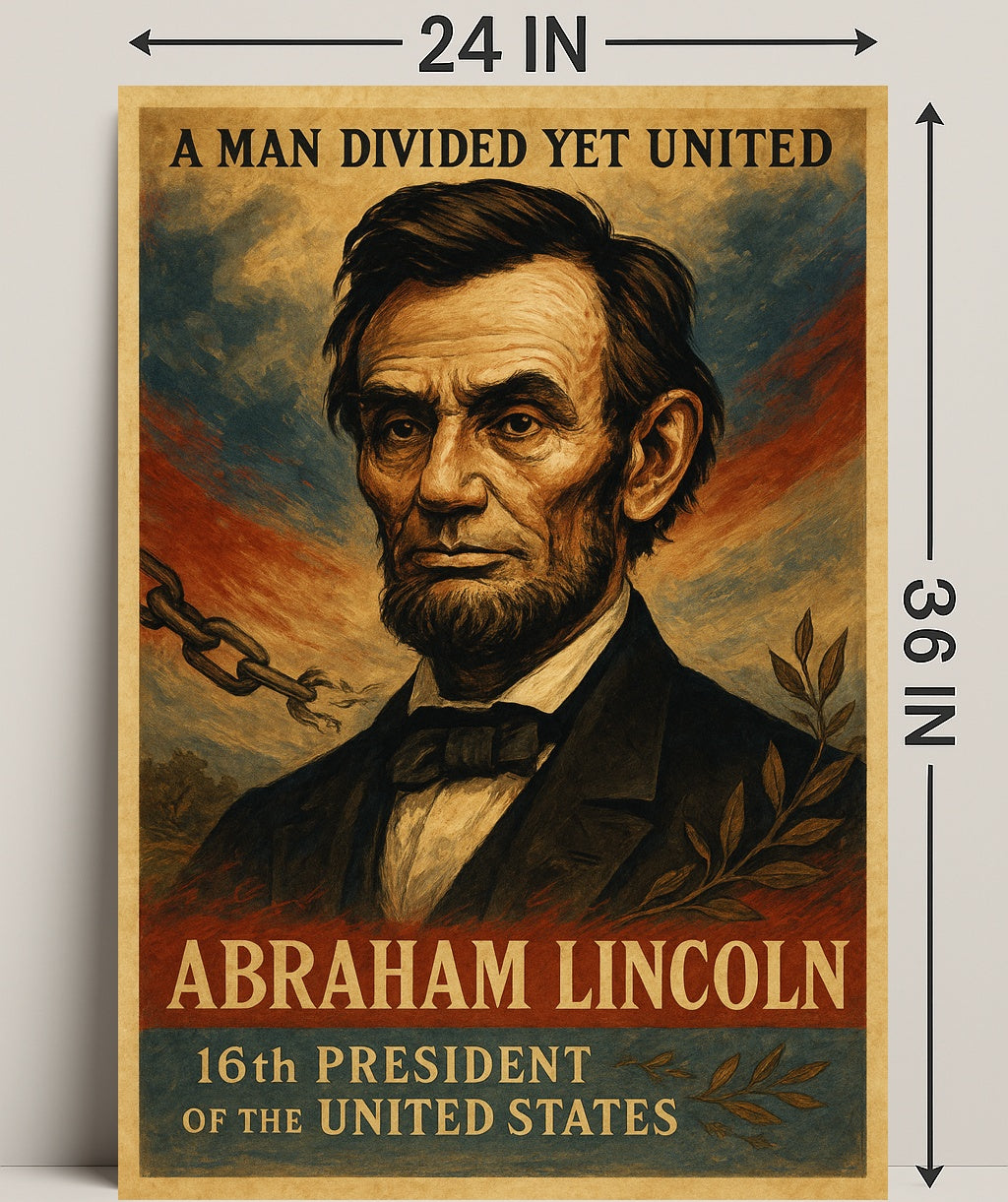 Abraham Lincoln 16th President Poster PosterGoat