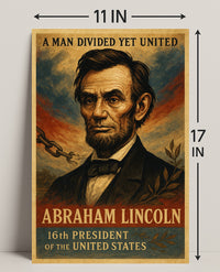 Abraham Lincoln 16th President Poster PosterGoat