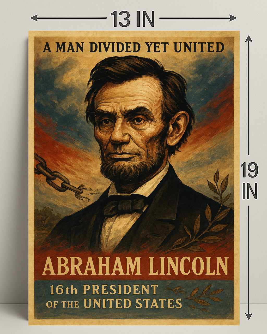 Abraham Lincoln 16th President Poster PosterGoat