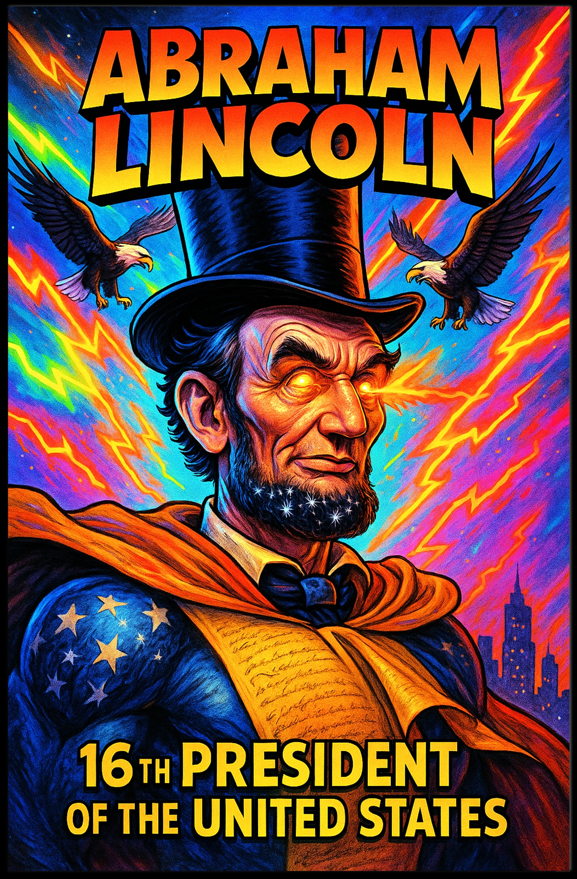 Abraham Lincoln 16th President Poster PosterGoat