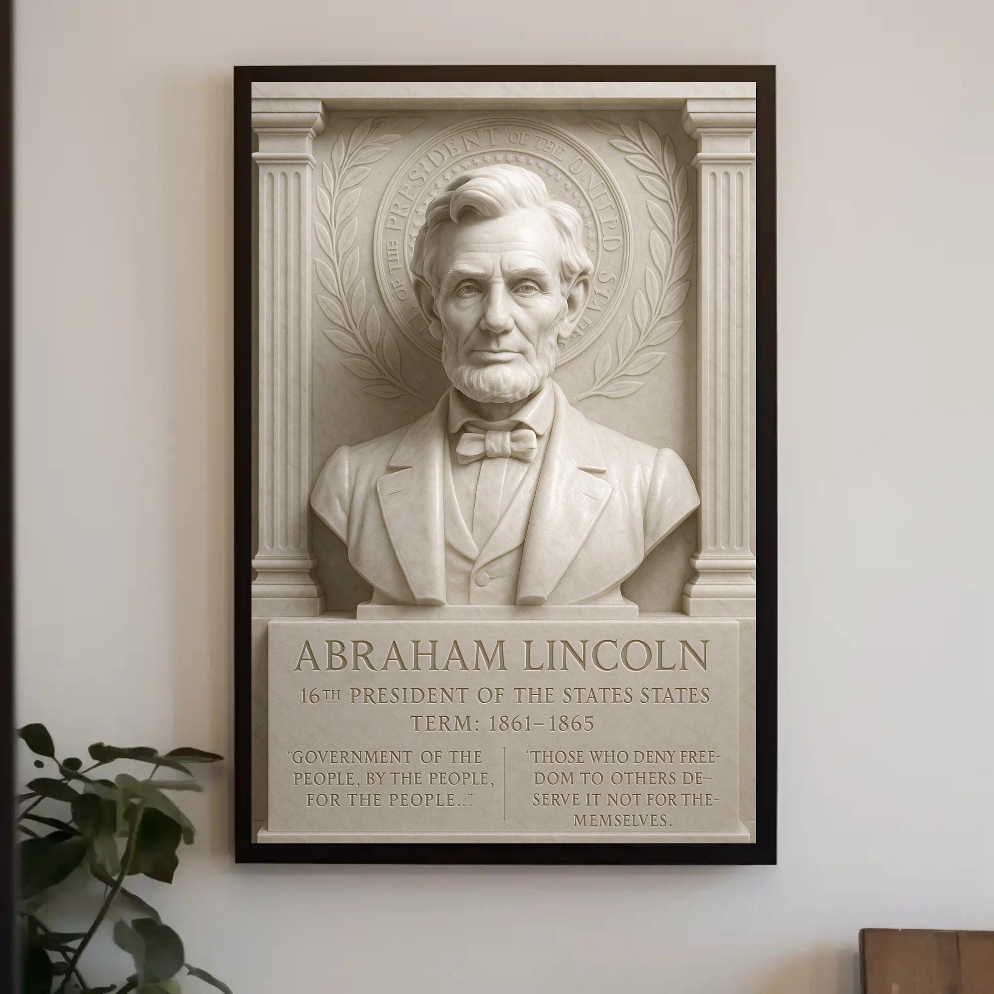 Abraham Lincoln 16th President Poster PosterGoat