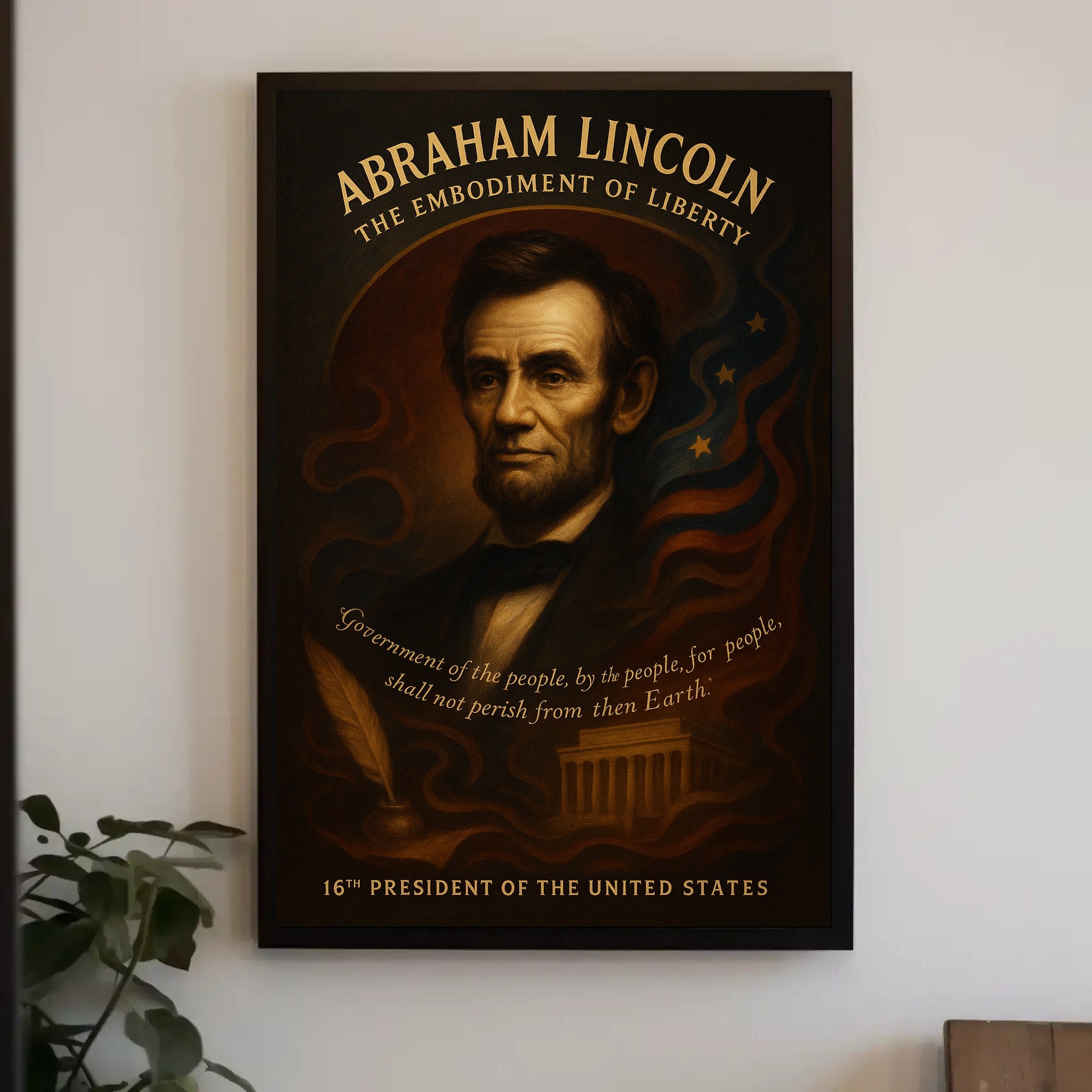 Abraham Lincoln 16th President Poster PosterGoat