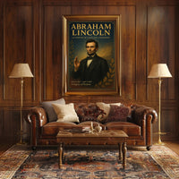 Abraham Lincoln A Compass of Unity and Leadership Poster PosterGoat