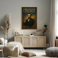 Abraham Lincoln A Compass of Unity and Leadership Poster PosterGoat