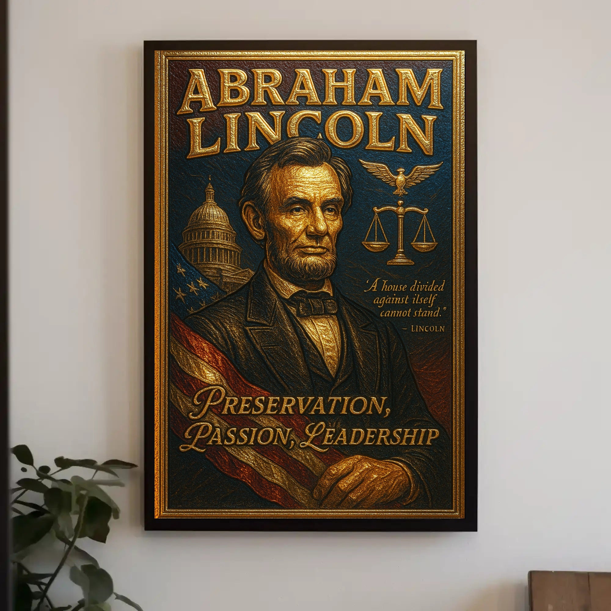 Abraham Lincoln A House Divided Poster PosterGoat