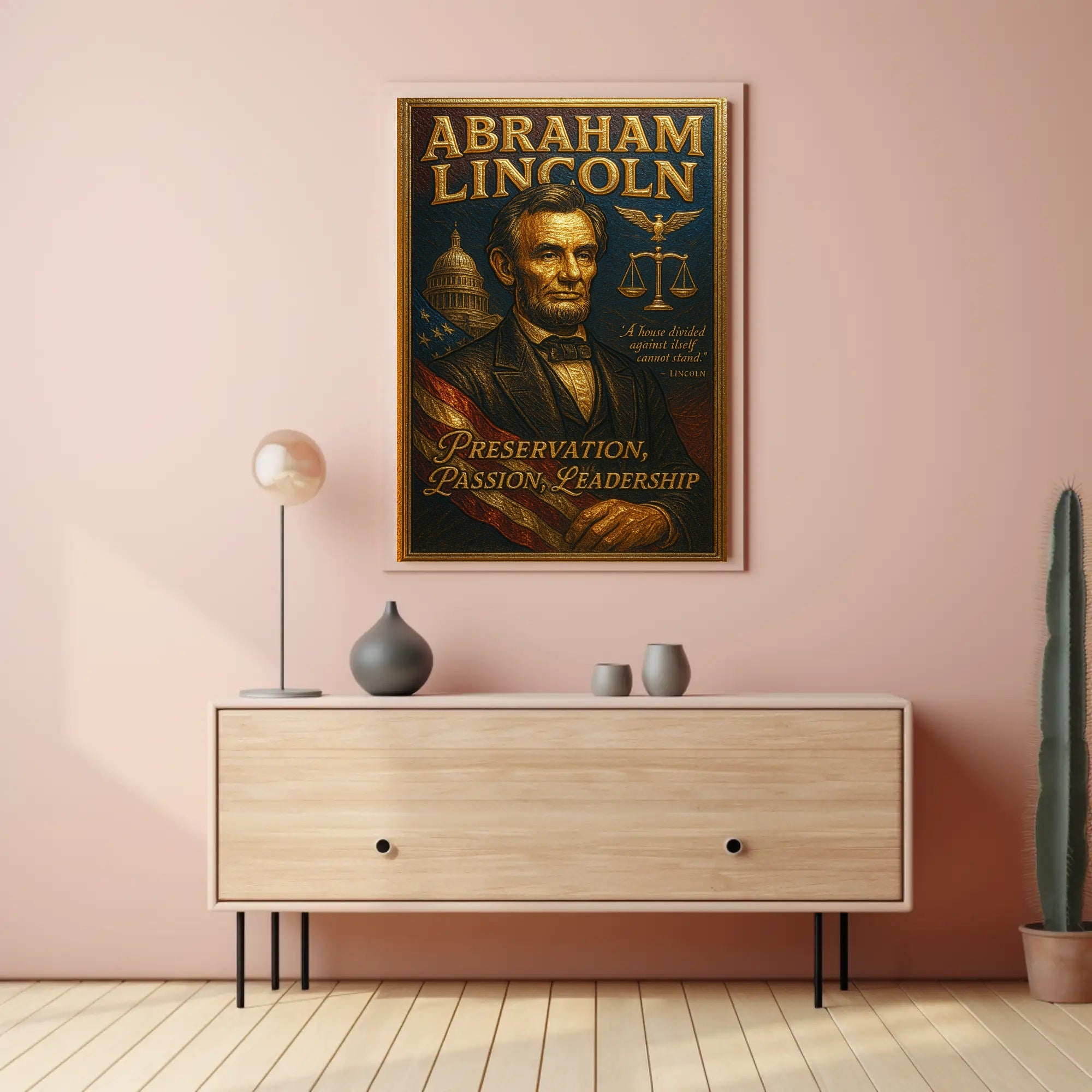 Abraham Lincoln A House Divided Poster PosterGoat