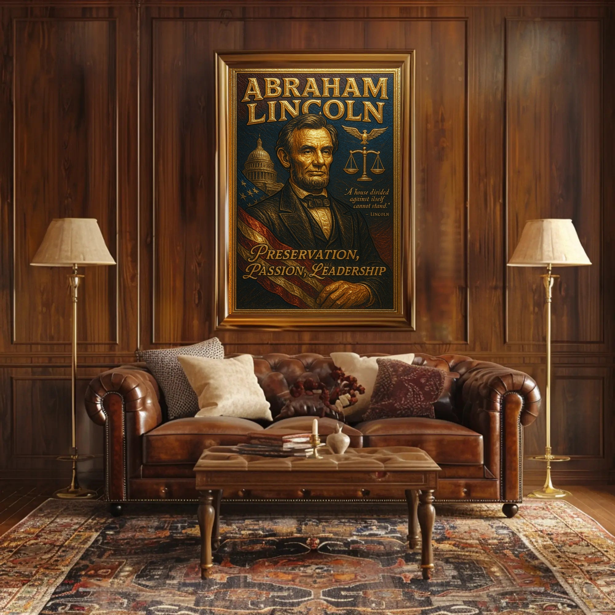 Abraham Lincoln A House Divided Poster PosterGoat