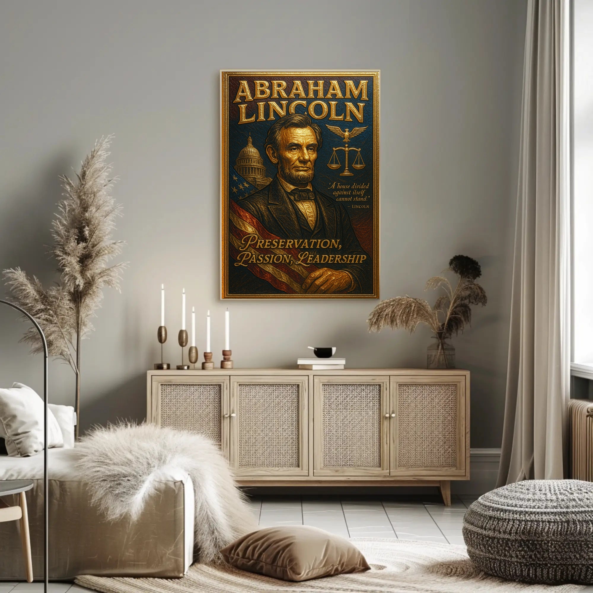 Abraham Lincoln A House Divided Poster PosterGoat