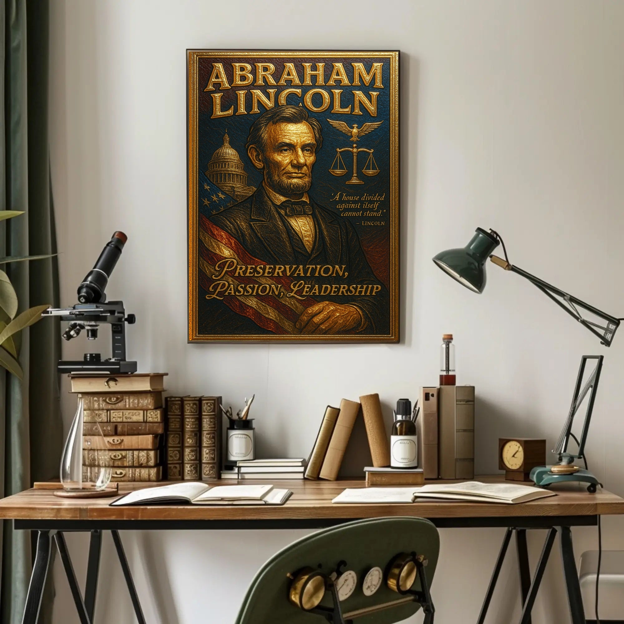 Abraham Lincoln A House Divided Poster PosterGoat