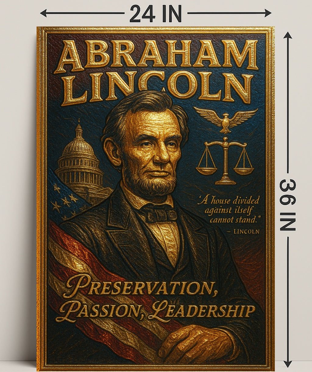 Abraham Lincoln A House Divided Poster PosterGoat