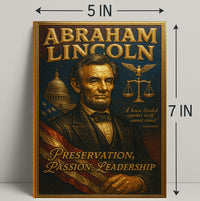 Abraham Lincoln A House Divided Poster PosterGoat