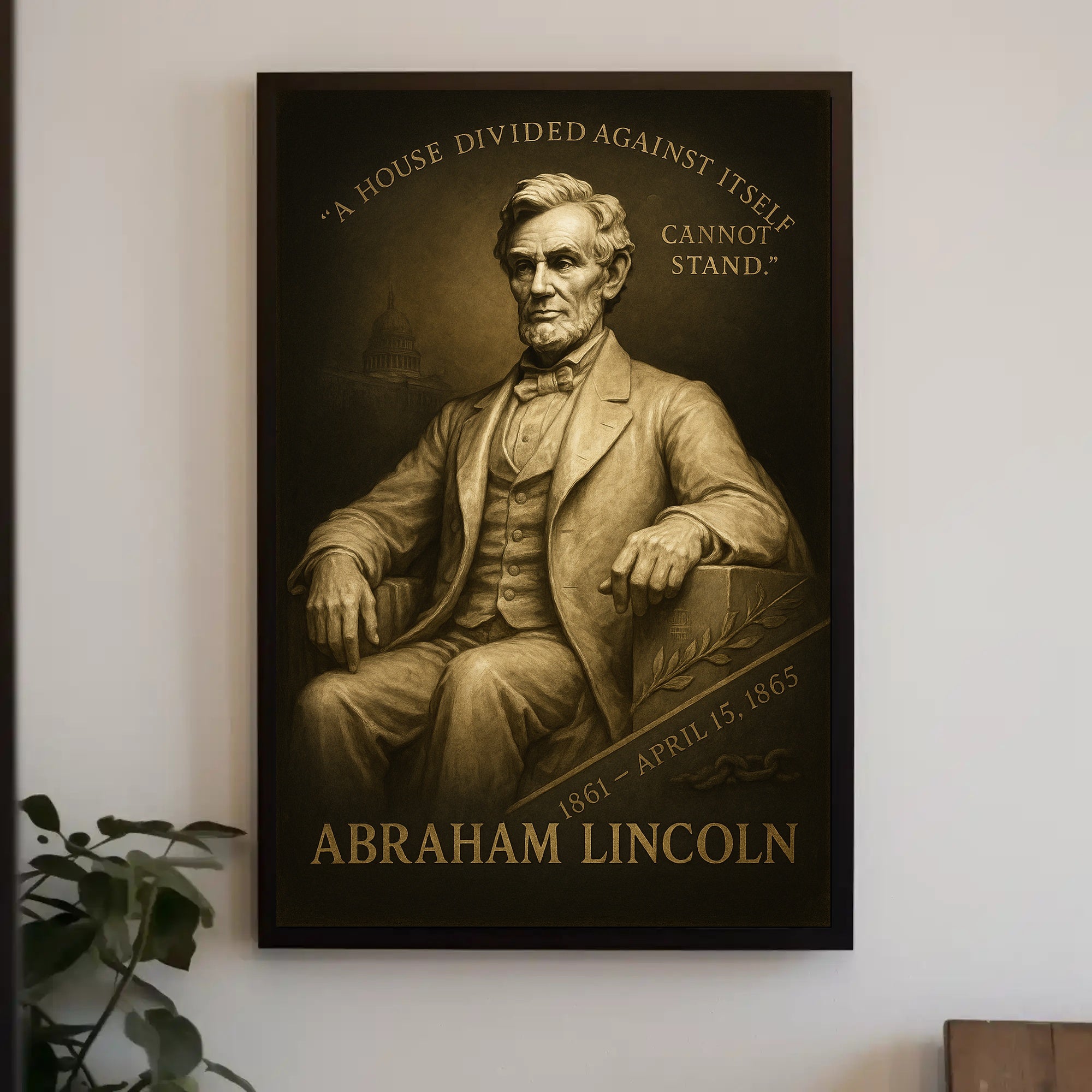 Abraham Lincoln A House Divided Poster PosterGoat