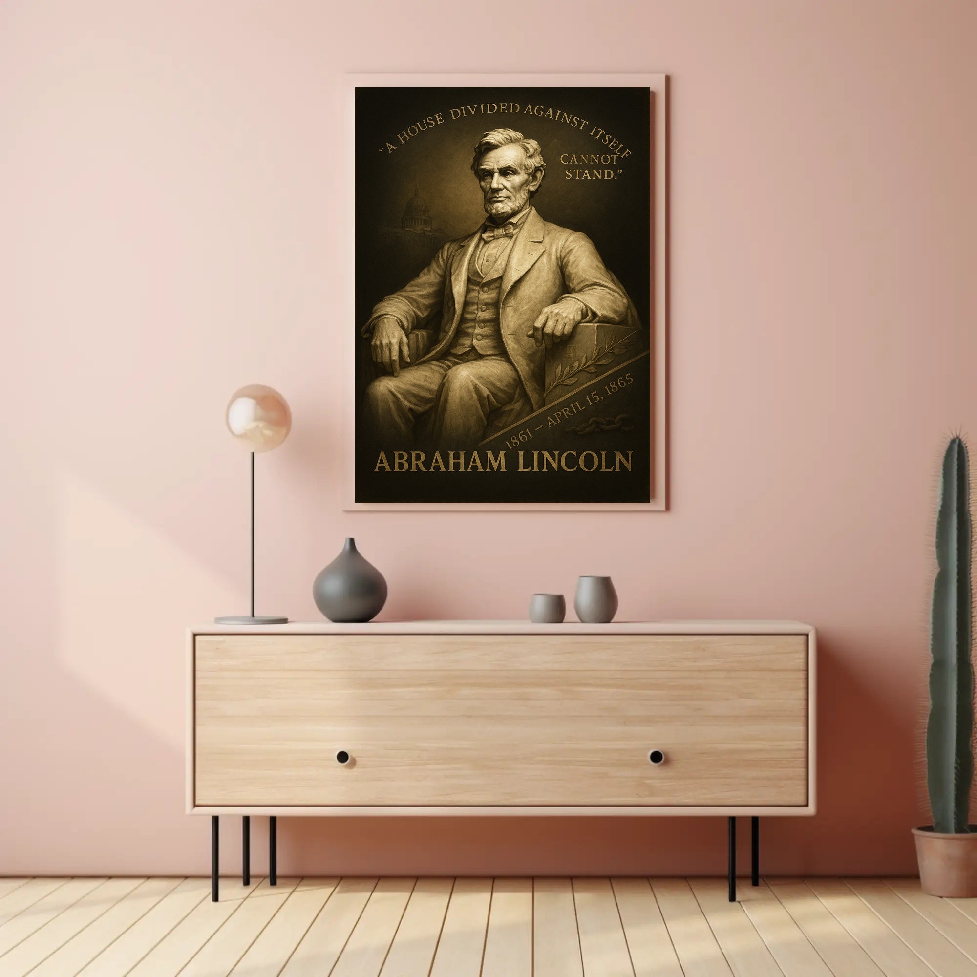 Abraham Lincoln A House Divided Poster PosterGoat
