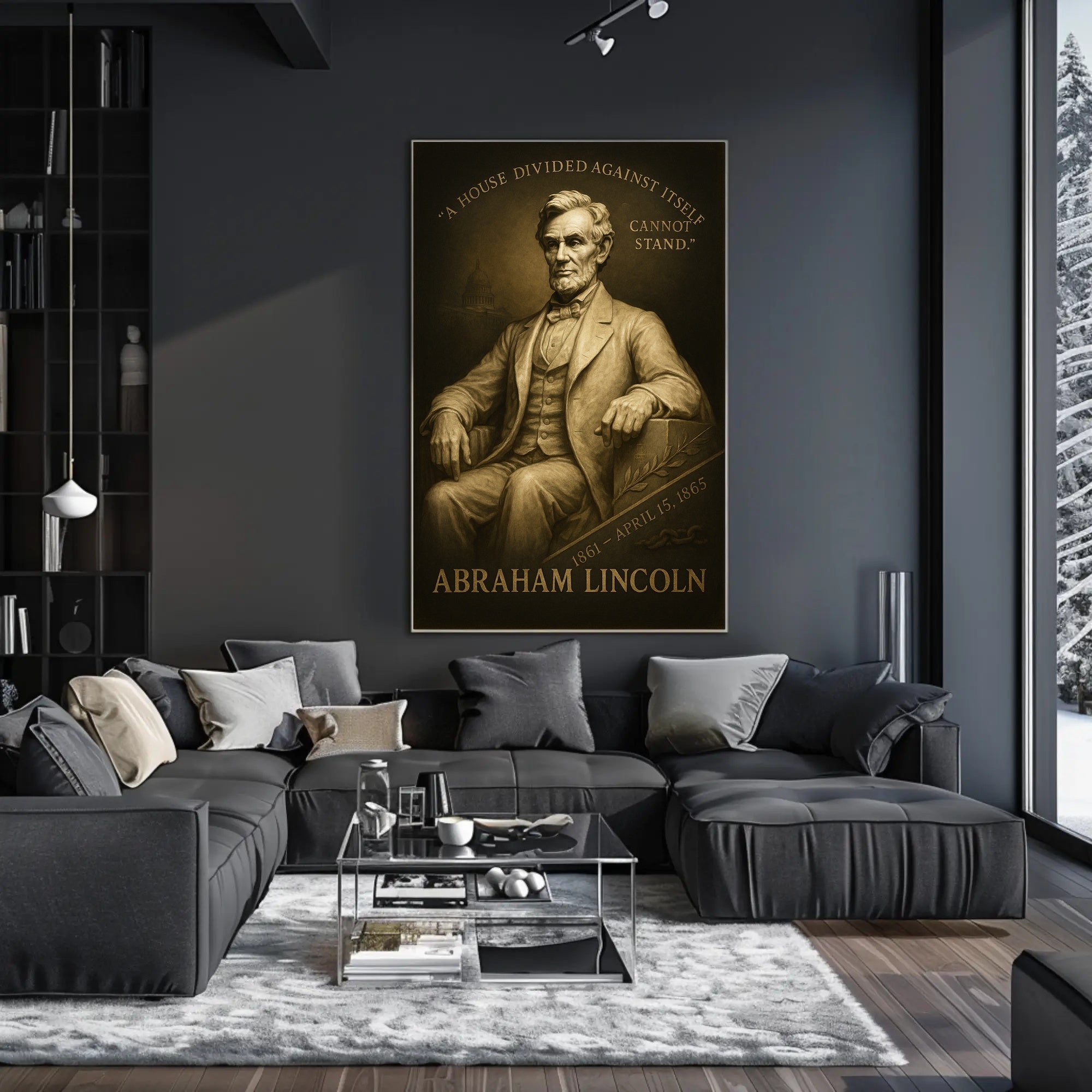 Abraham Lincoln A House Divided Poster PosterGoat