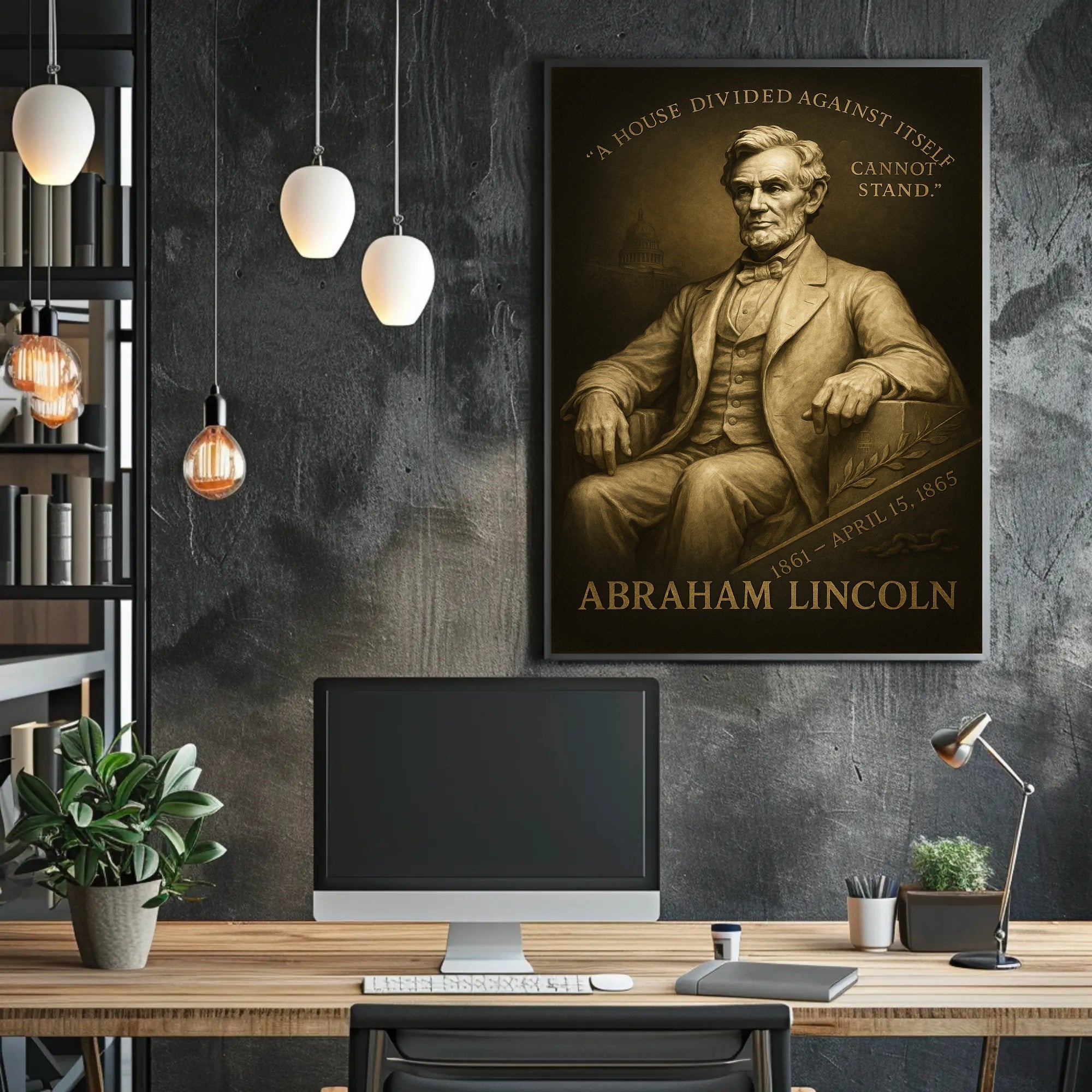 Abraham Lincoln A House Divided Poster PosterGoat