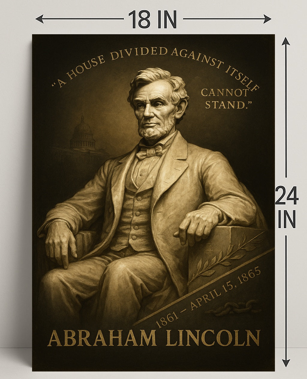 Abraham Lincoln A House Divided Poster PosterGoat