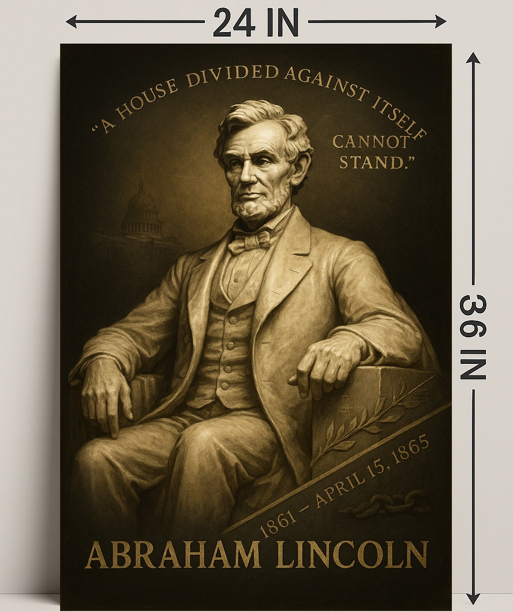 Abraham Lincoln A House Divided Poster PosterGoat