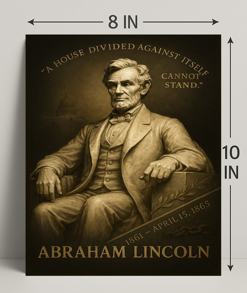 Abraham Lincoln A House Divided Poster PosterGoat