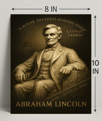 Abraham Lincoln A House Divided Poster PosterGoat