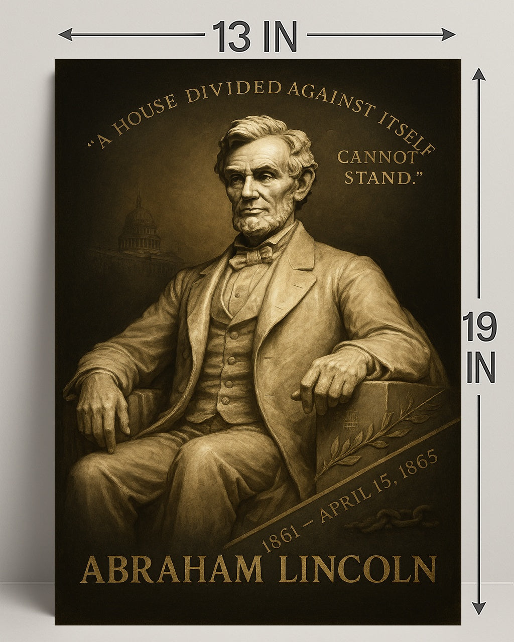 Abraham Lincoln A House Divided Poster PosterGoat
