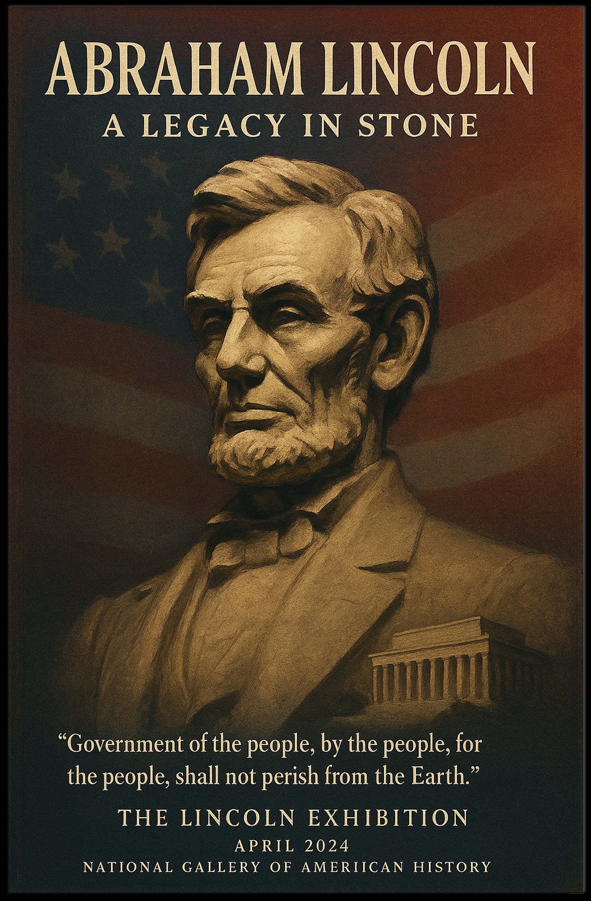 Abraham Lincoln A Legacy in Stone Poster PosterGoat