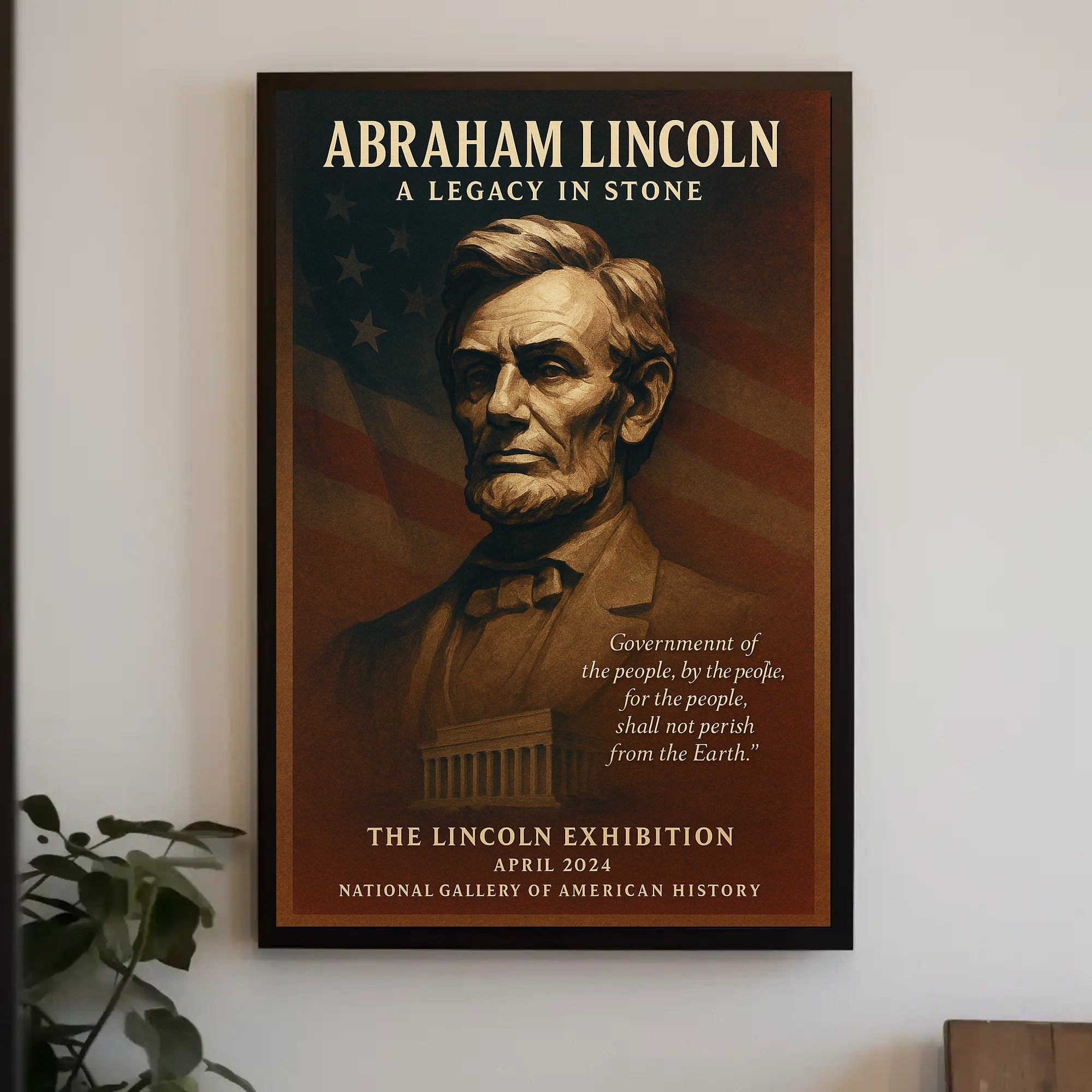 Abraham Lincoln A Legacy in Stone Poster PosterGoat