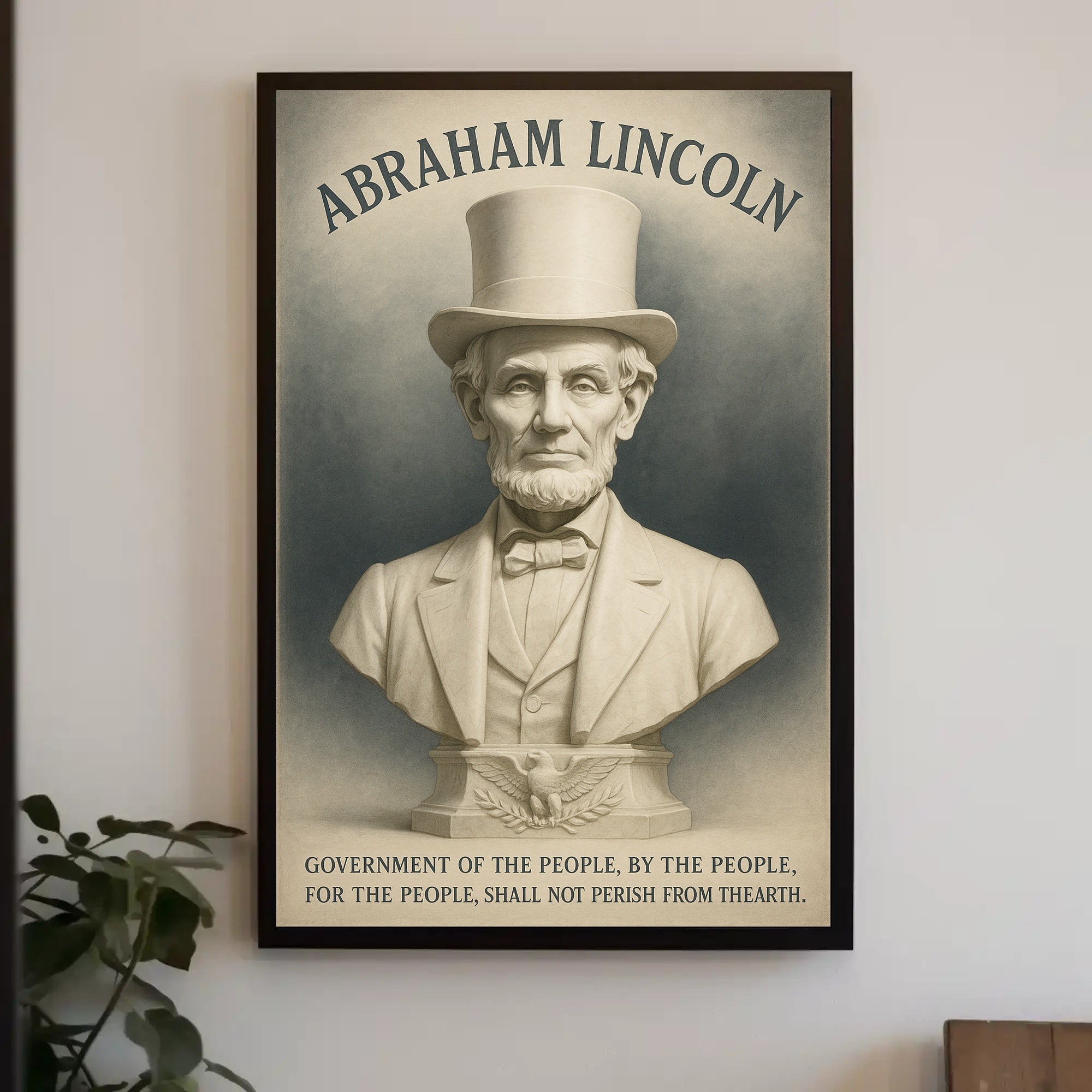 Abraham Lincoln A Legacy of Democracy Poster PosterGoat