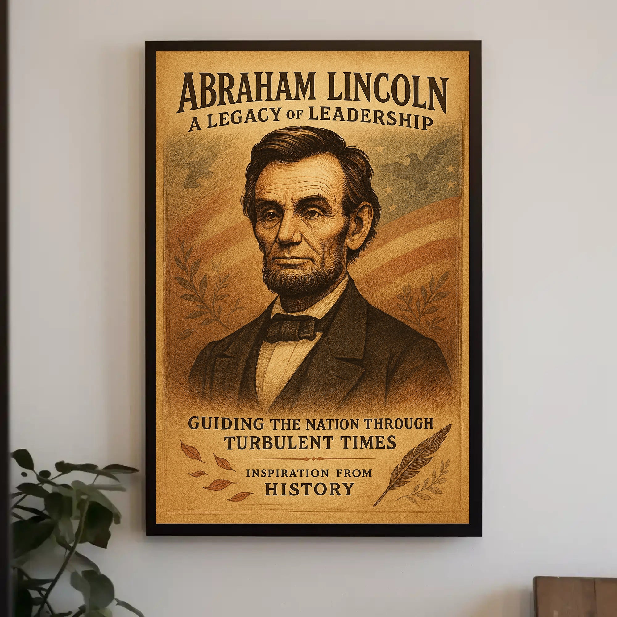 Abraham Lincoln A Legacy of Leadership Poster PosterGoat