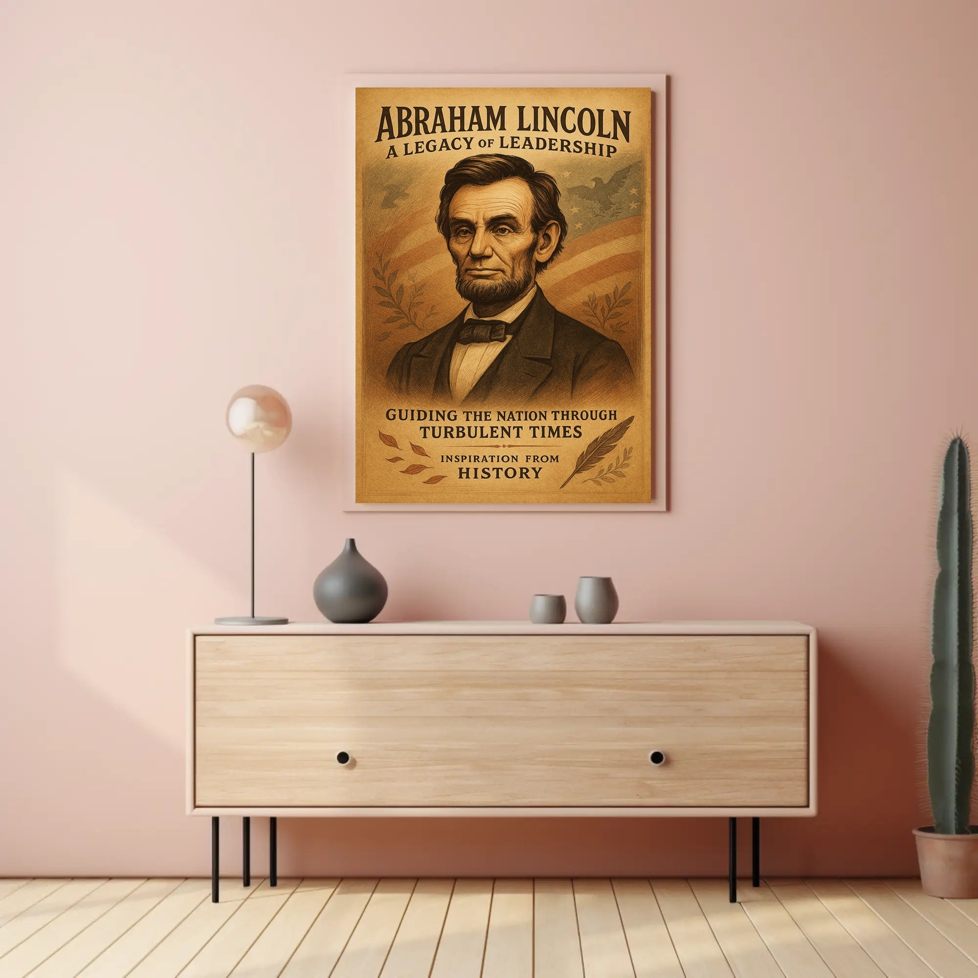 Abraham Lincoln A Legacy of Leadership Poster PosterGoat