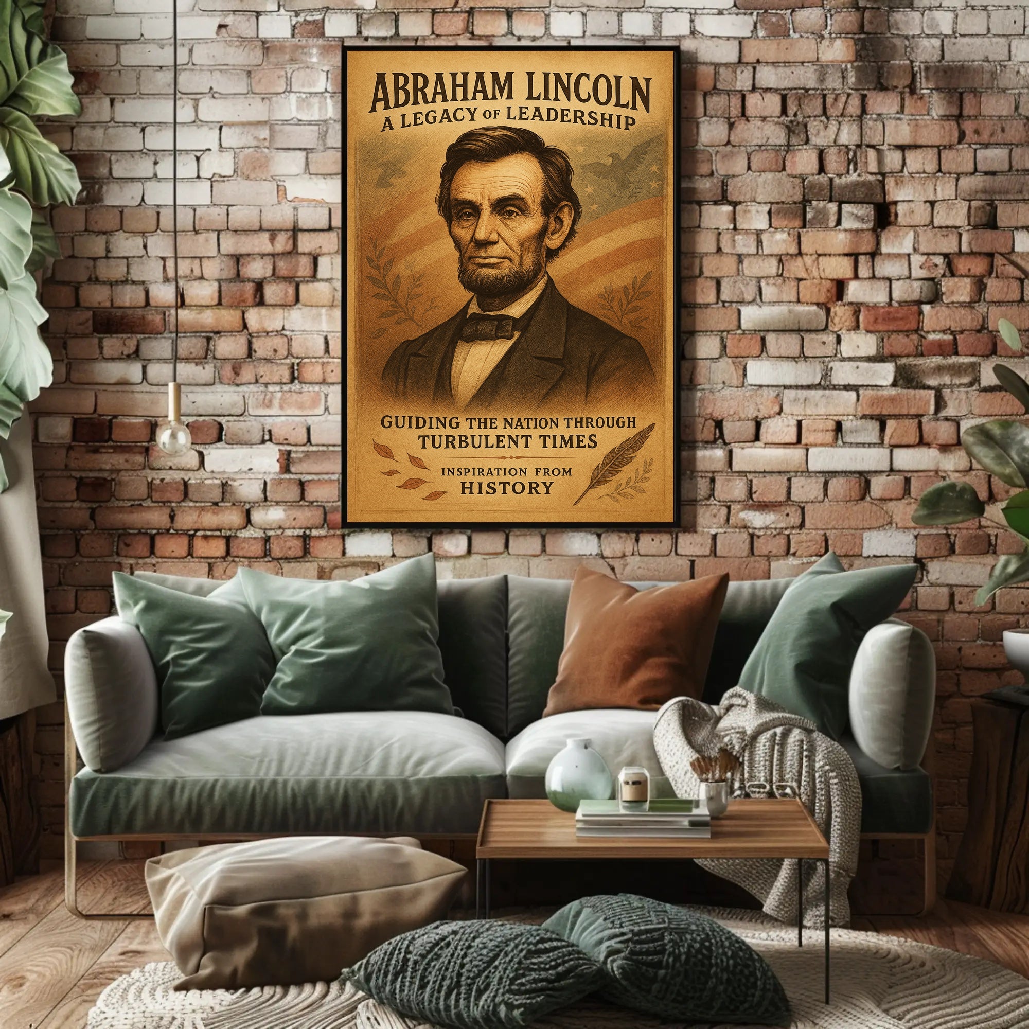 Abraham Lincoln A Legacy of Leadership Poster PosterGoat