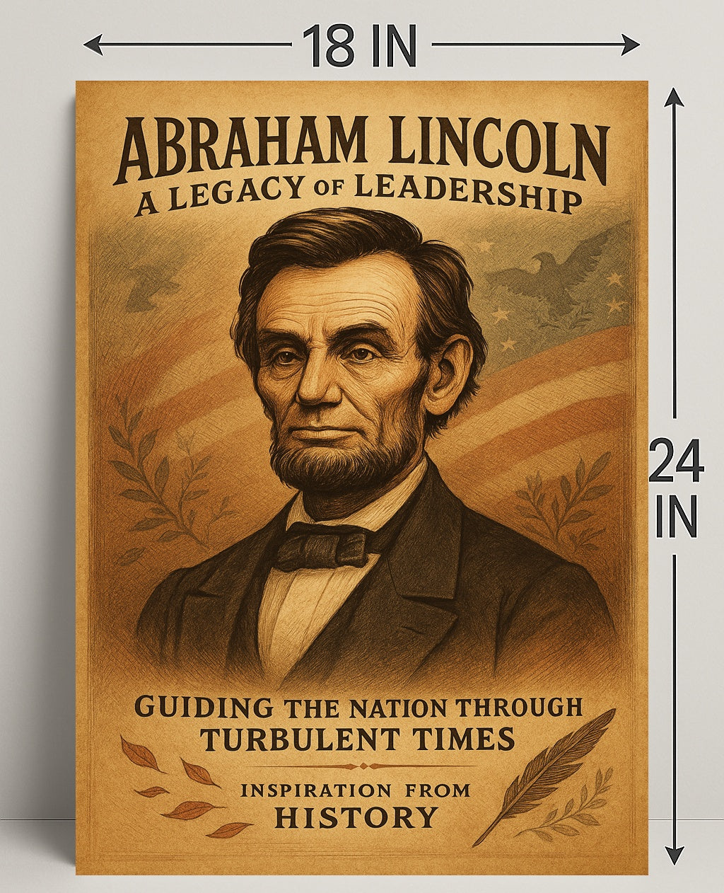 Abraham Lincoln A Legacy of Leadership Poster PosterGoat