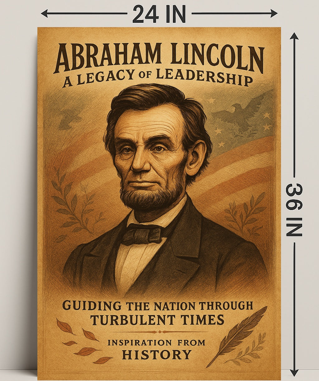 Abraham Lincoln A Legacy of Leadership Poster PosterGoat