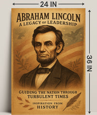 Abraham Lincoln A Legacy of Leadership Poster PosterGoat