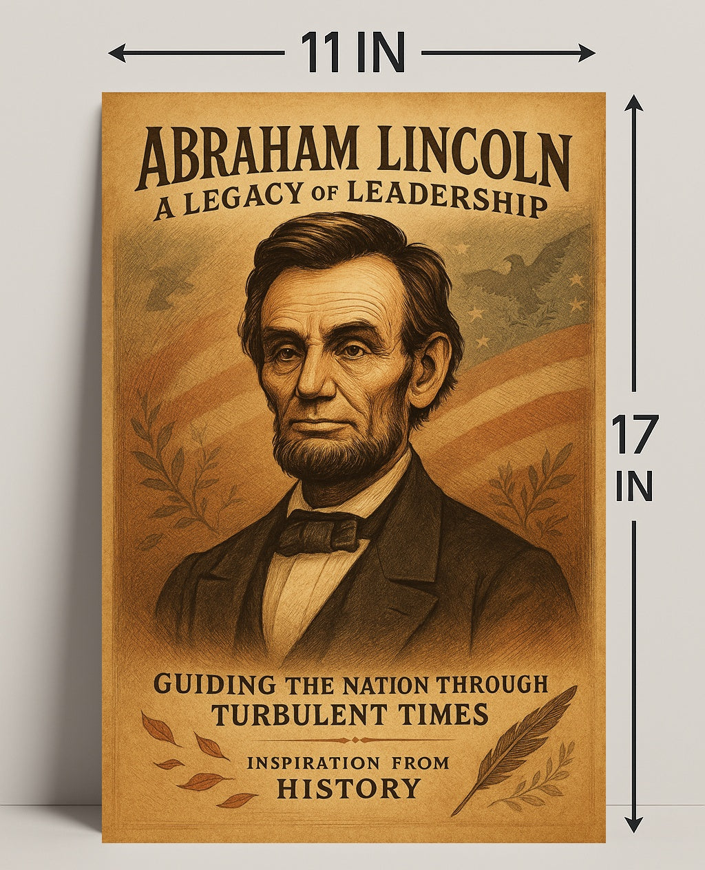 Abraham Lincoln A Legacy of Leadership Poster PosterGoat