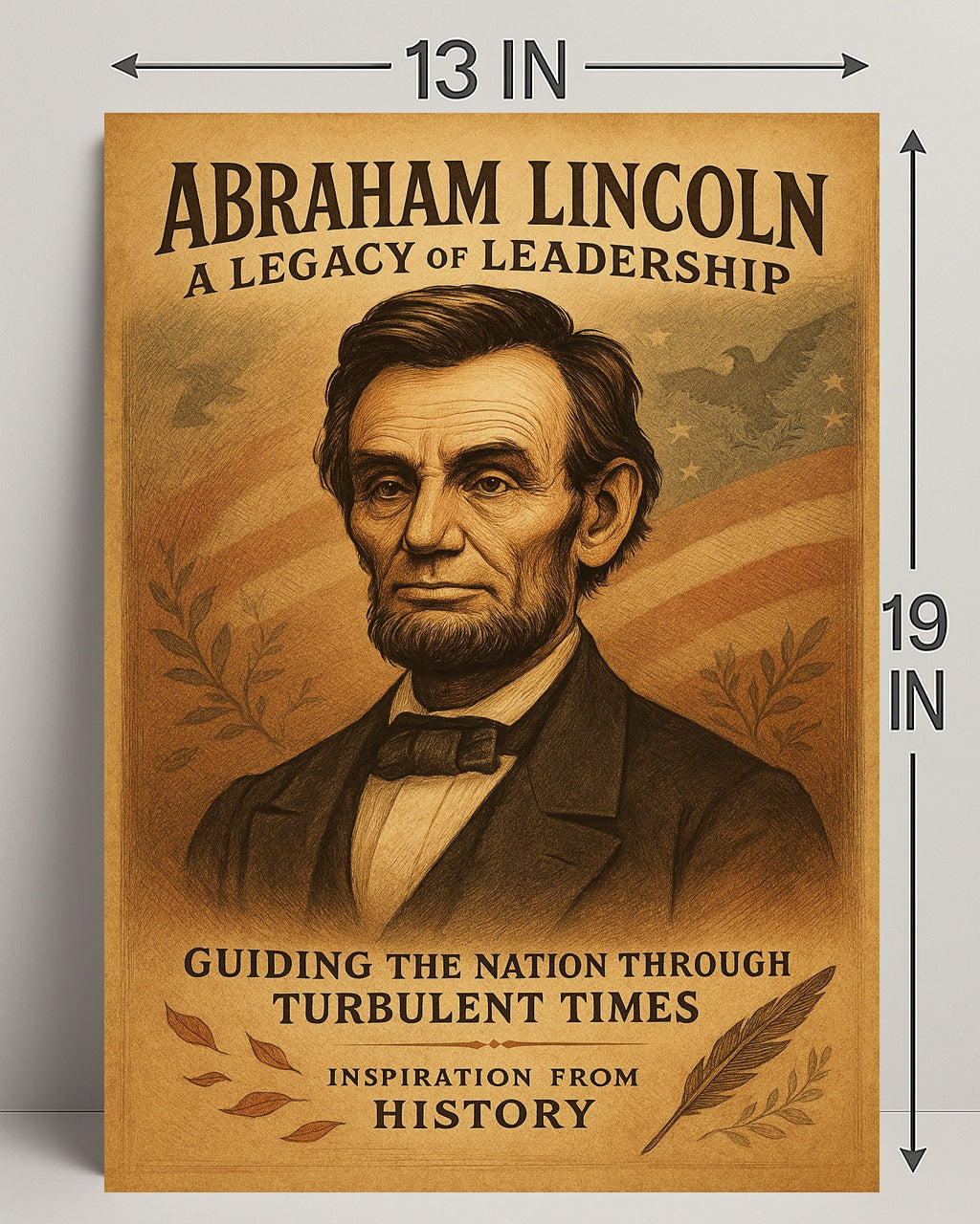 Abraham Lincoln A Legacy of Leadership Poster PosterGoat