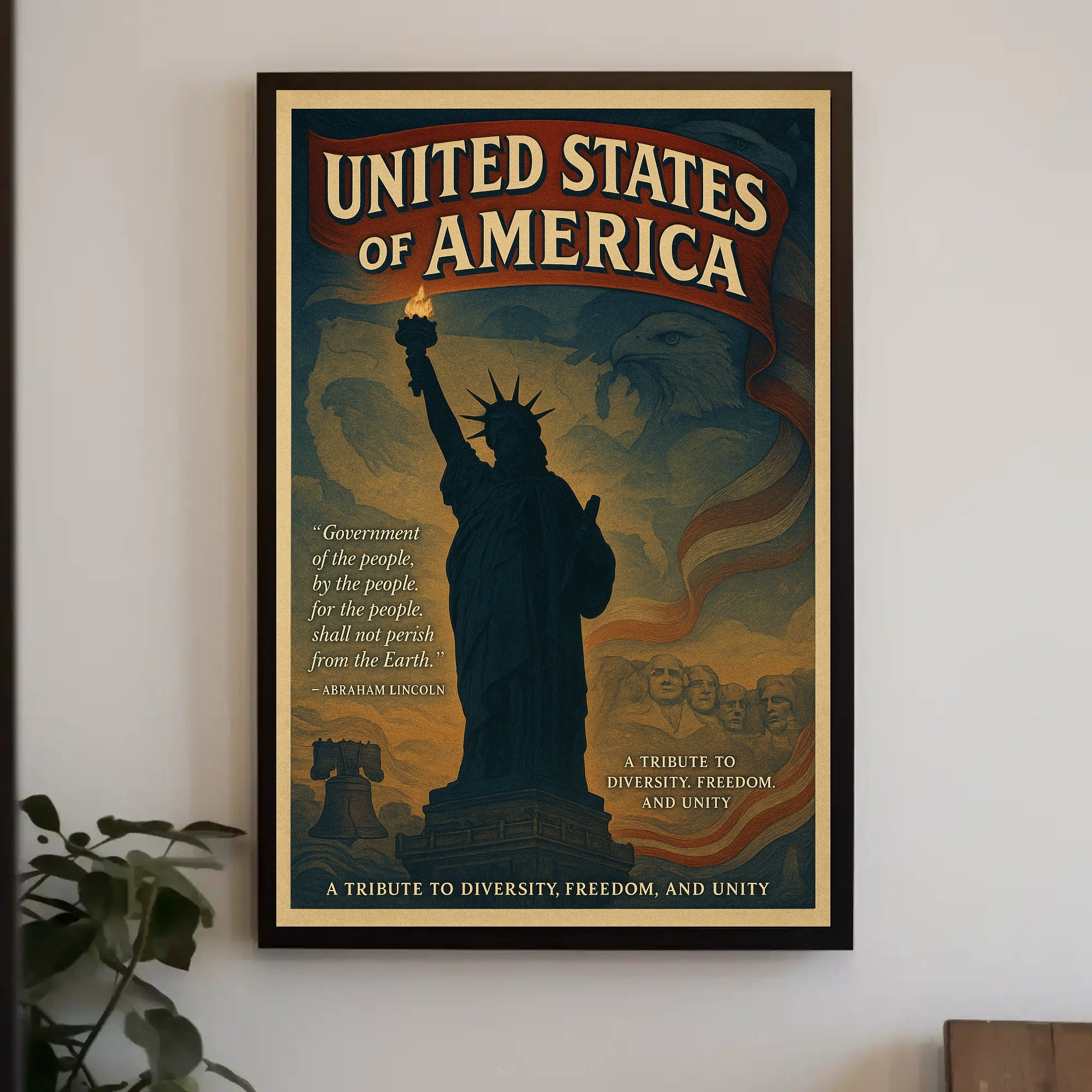 Abraham Lincoln A Tribute To Poster PosterGoat