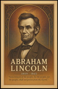 Abraham Lincoln Commemorative Poster PosterGoat