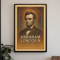 Abraham Lincoln Commemorative Poster PosterGoat