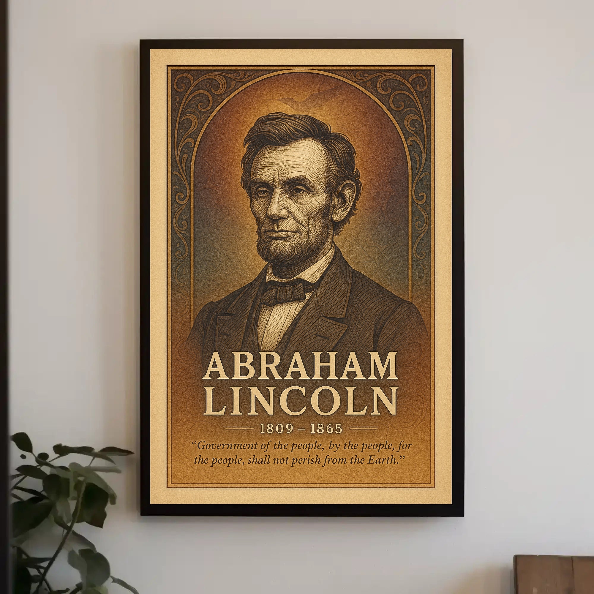Abraham Lincoln Commemorative Poster PosterGoat