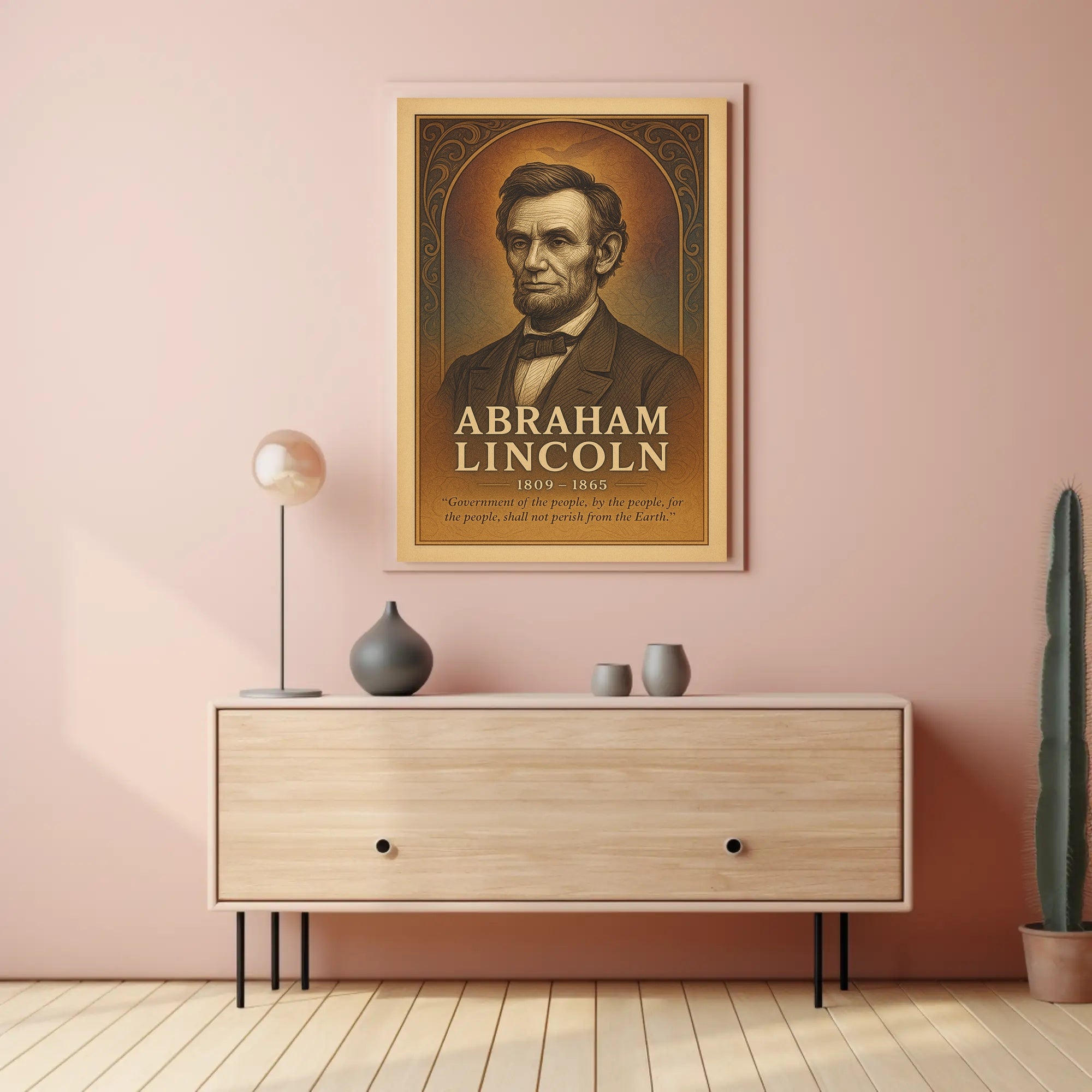 Abraham Lincoln Commemorative Poster PosterGoat